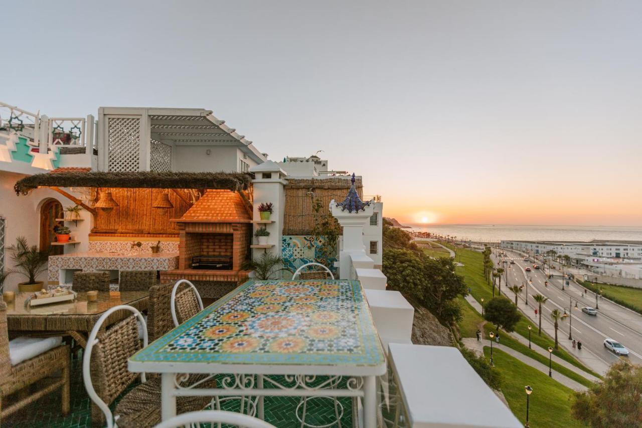 Riad Villa With Mediterranean Sea Views Of Spain And Gibraltar Tanger Exterior foto