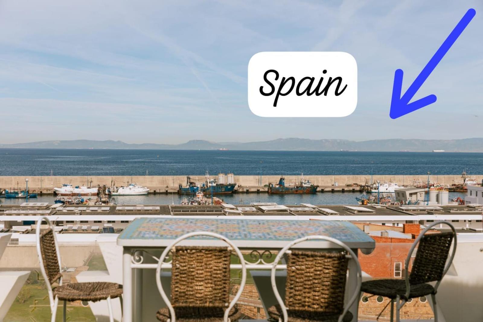 Riad Villa With Mediterranean Sea Views Of Spain And Gibraltar Tanger Exterior foto