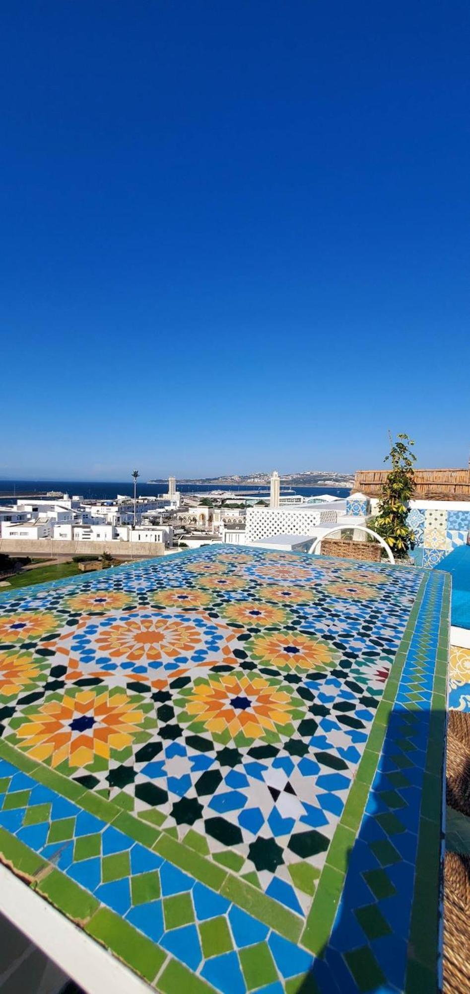 Riad Villa With Mediterranean Sea Views Of Spain And Gibraltar Tanger Exterior foto